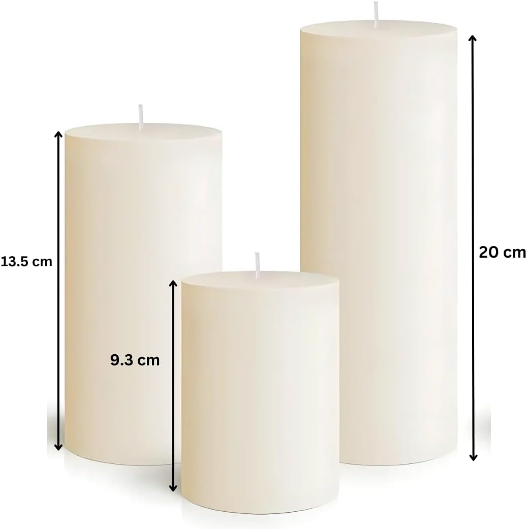 Large Elegant Pillar Candles