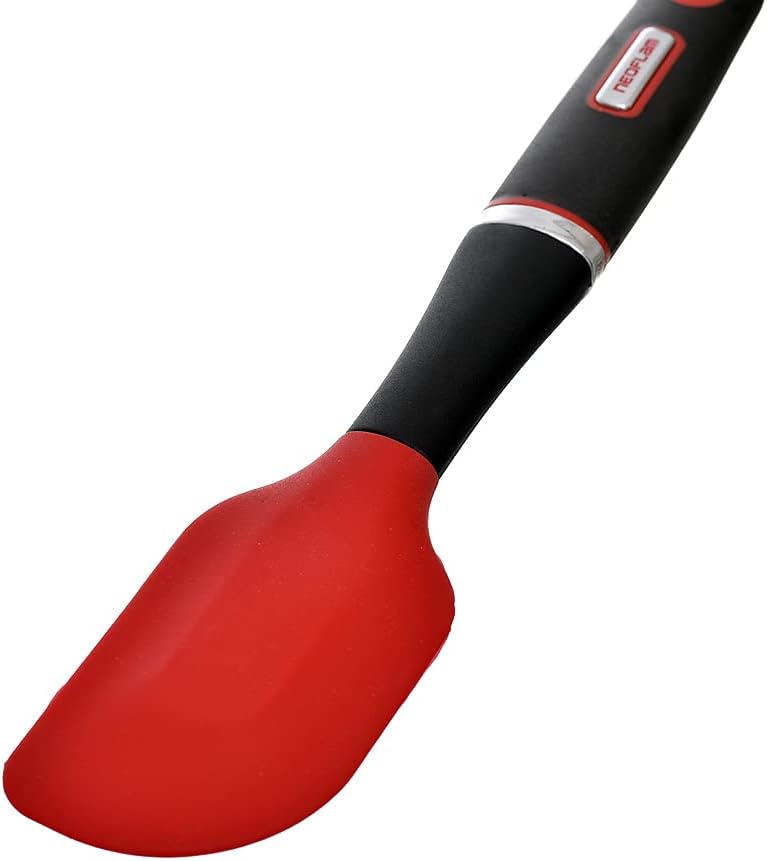 Neoflam silicon spatula with abs handle 30x6.5, balck
