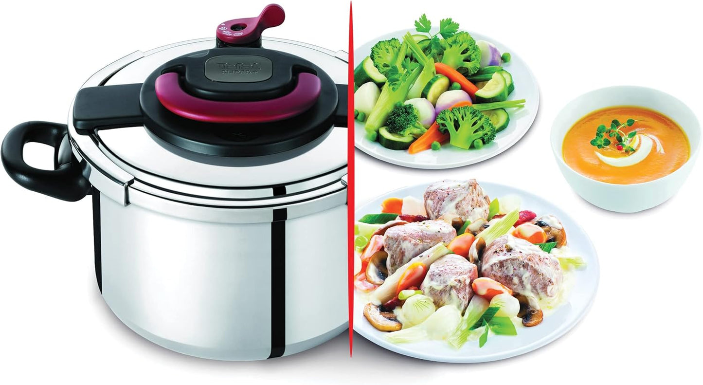 Tefal pressure cooker clipso plus, 11.8 l, stainless steel - 500112