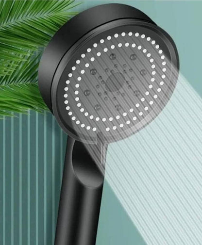Busstier Turbo High Pressure Handheld Shower Head with 5 Functions (Black)