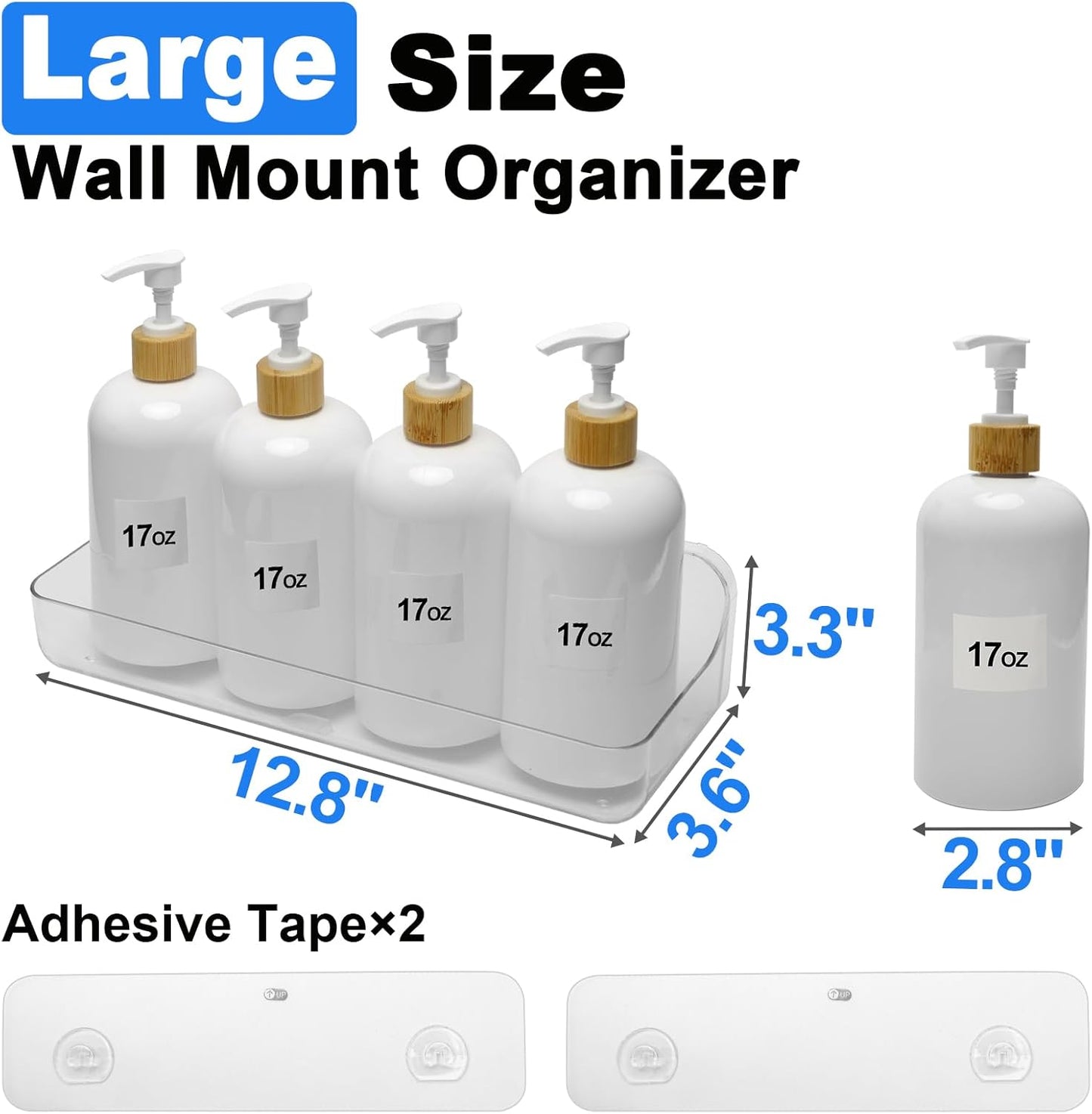 Diesisa Acrylic Wall Mounted Shower Caddy