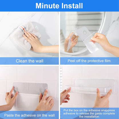 Diesisa Acrylic Wall Mounted Shower Caddy